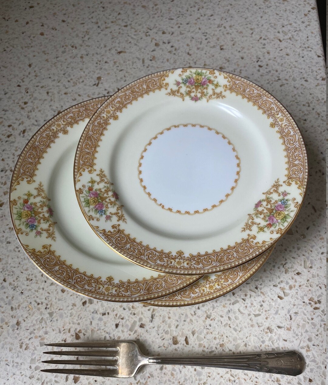 6 Noritake Small Plates. China Floral Salad/cake Plates. Noritake