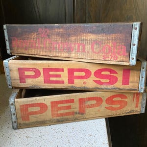 Holzkiste Pepsi. Diet Rite Cola Kiste. Alte Holzkiste. Alte Pflanze, Handtuch, Geschirr, Getränk, Musik, Bücher Aufbewahrung. WAHL