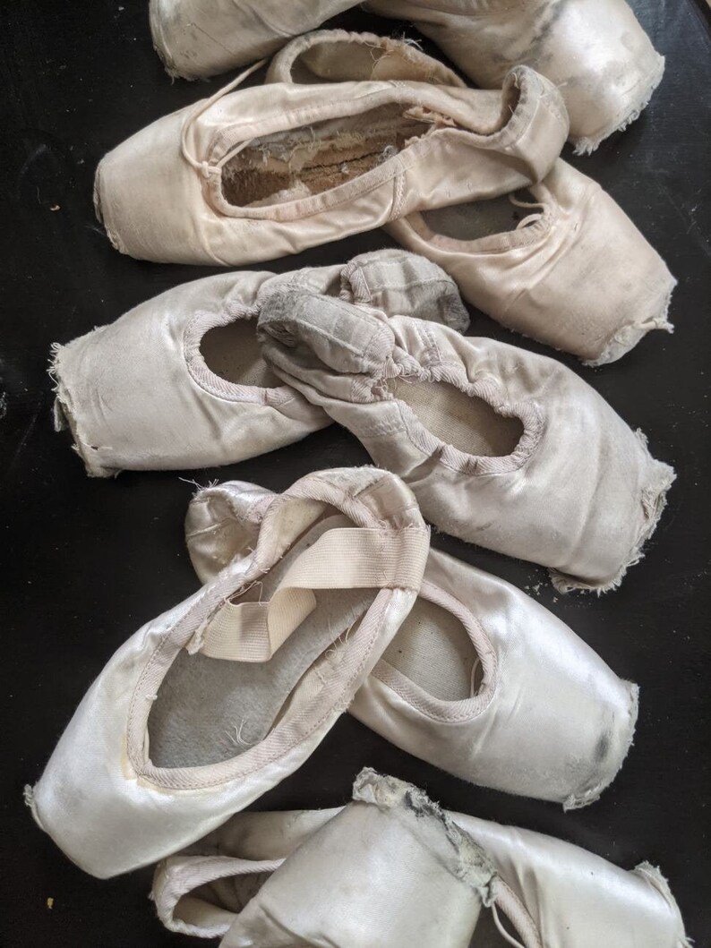 Pair Pointe Shoes No Ribbon. Dead Pointe Shoes. Craft Pointe Etsy