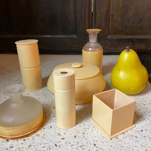 Celluloid Vanity/Bath Pieces. Vintage Celluloid Dresser/Bath Decor. Buy 1 or More. Jars, Containers, Storage. Small Victorian Dresser/Bath
