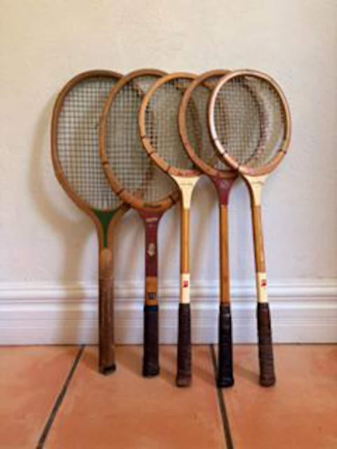 Wooden Short Racket Choice. Wood Racket. Vintage Tennis/badminton Wood Racket. Bancroft ...
