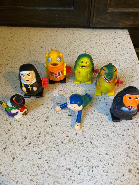 Vintage Wind up Toys. Gorilla Robot Godzilla Nun Vampire Etsy