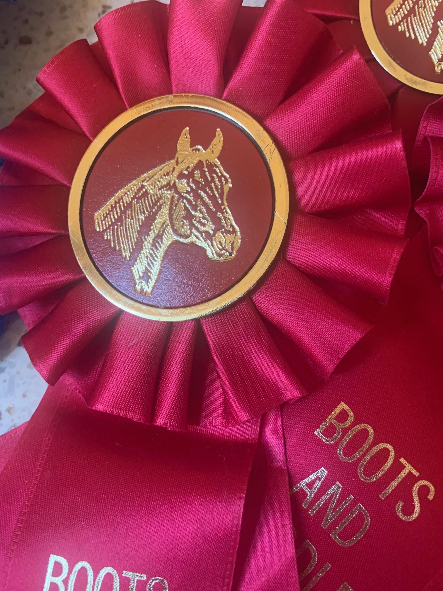 Lsu Boot Ribbons Vintage Horse Show Ribbons. Midwest Horse Show Ribbons. Boot Saddle ...