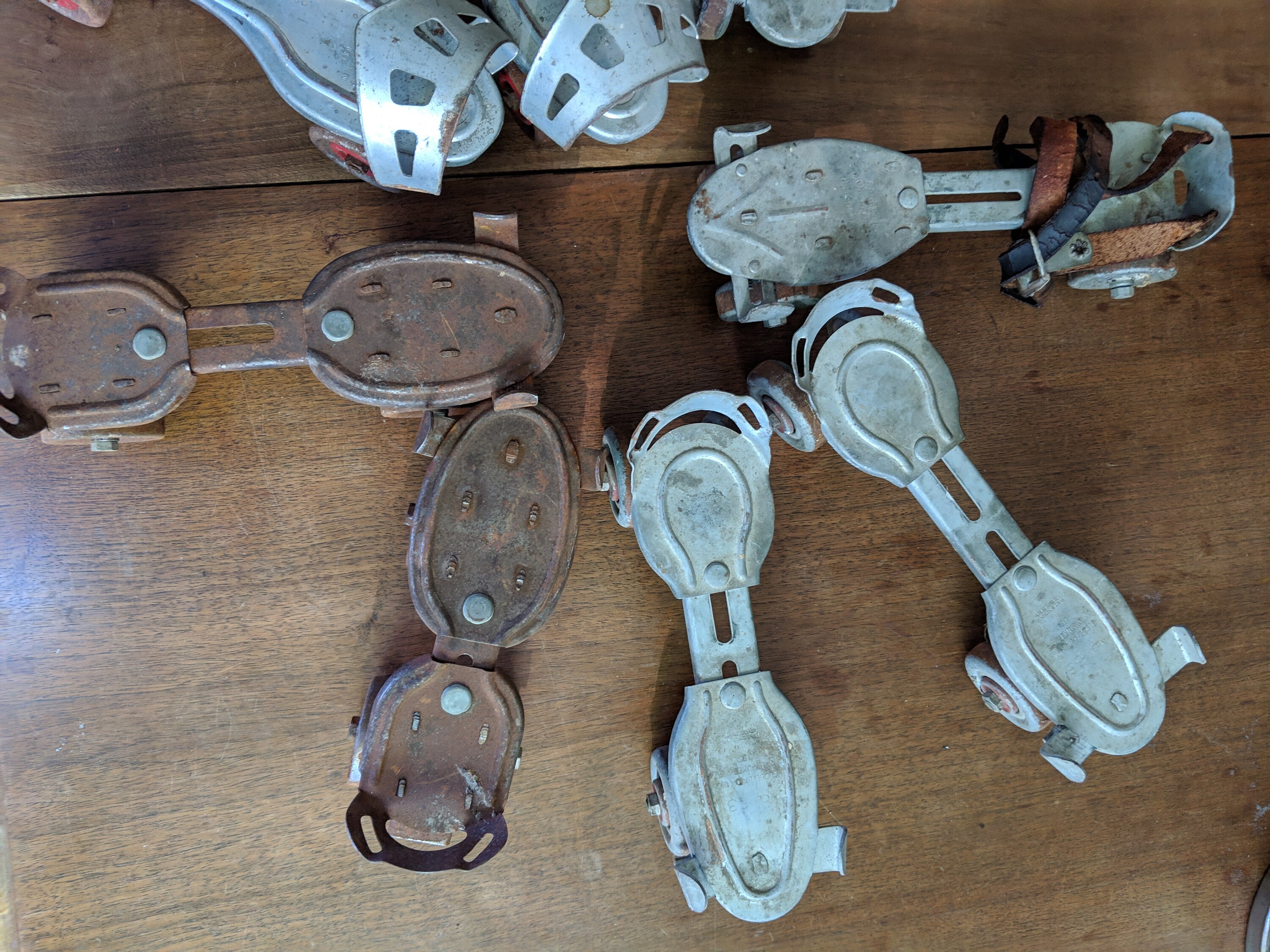 Antique Roller Skates. Clip on Skates. Vintage Metal Skates. Etsy