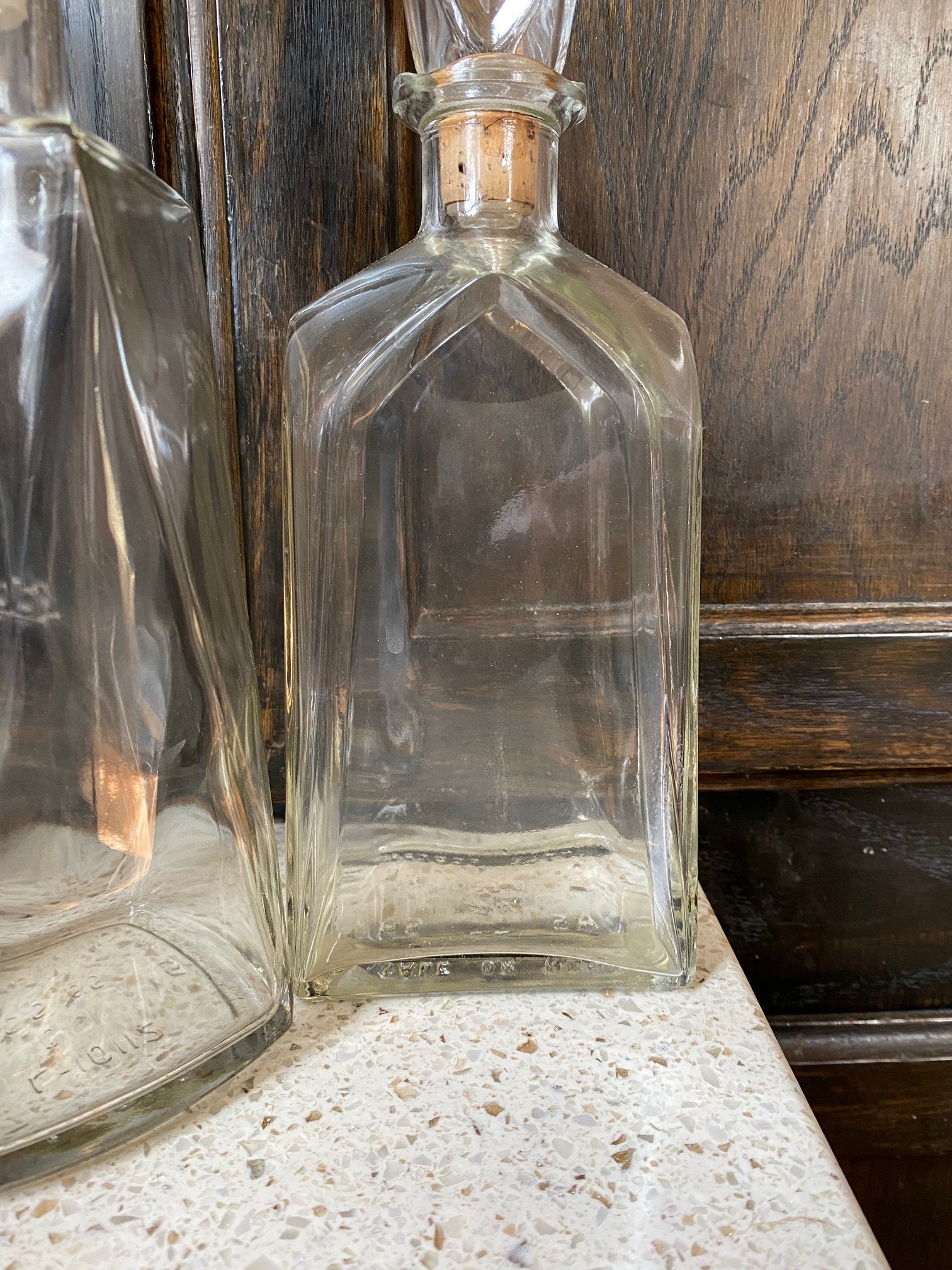 工芸品 MCM Decanter MCM Glass Decanter. Clear Glass Decanter. Your Choice. Art Deco