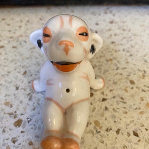Bonzo Dog Figurine. Studdy Dog Figurine. Antique Cartoon Character Figurine. British Comic Dog.