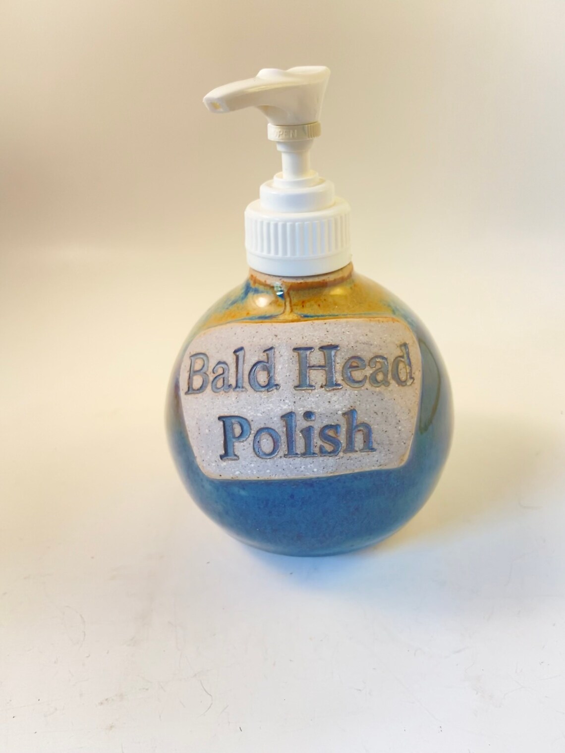 Bald Head Gift. Bald Head Polish Squirt Bottle. Bald Head Etsy