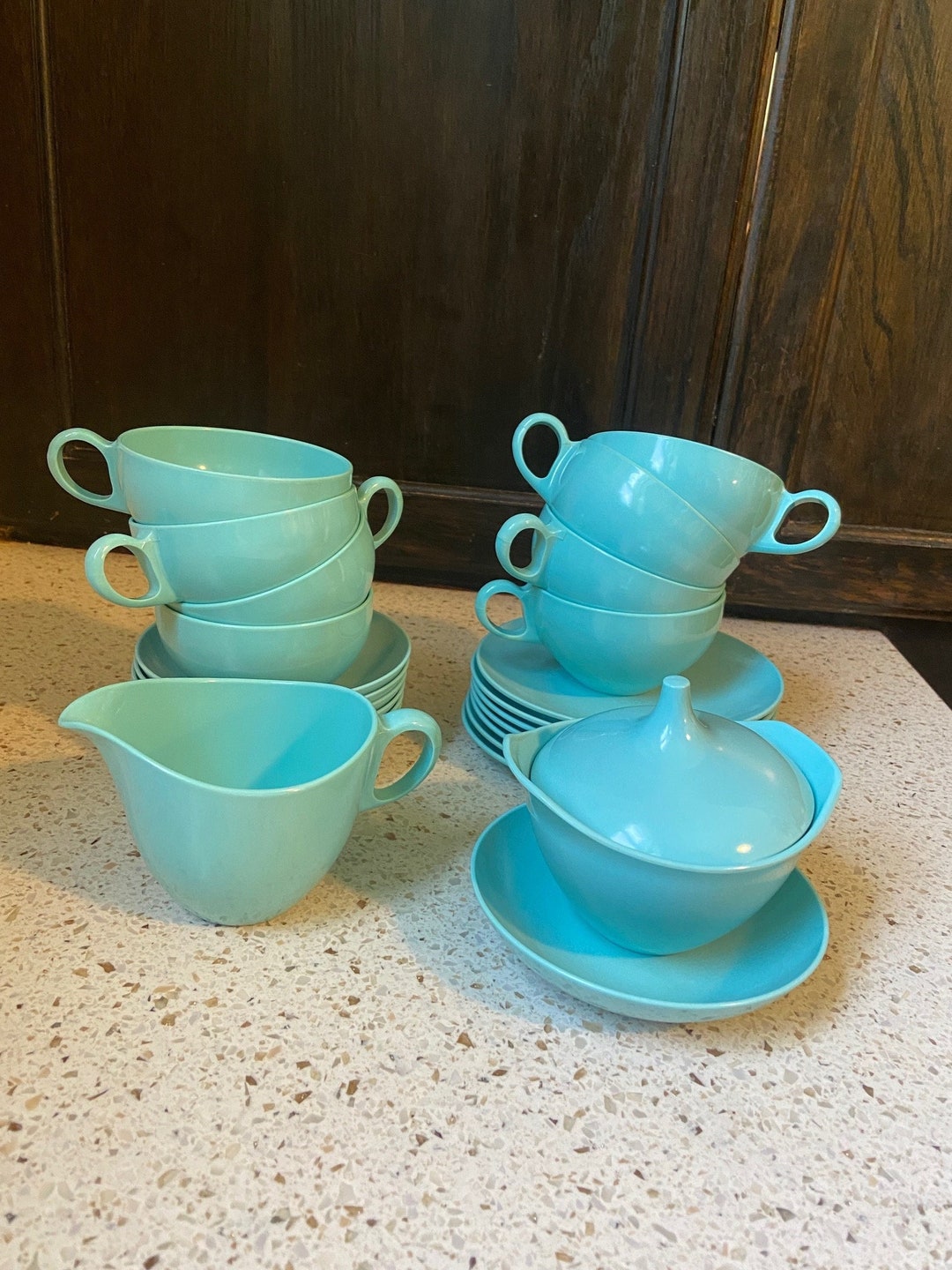 Aqua Melmac Dishes. Lot Melamine Dishes. Buy What You Want. Etsy