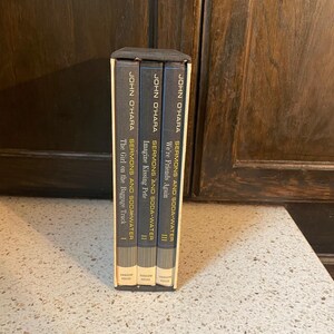 3 Book Set. John O'Hara Sermons Soda Water. Vintage 1st Edition Books. Excellent Condition 1960s Books. Black Small Collectible Books image 4