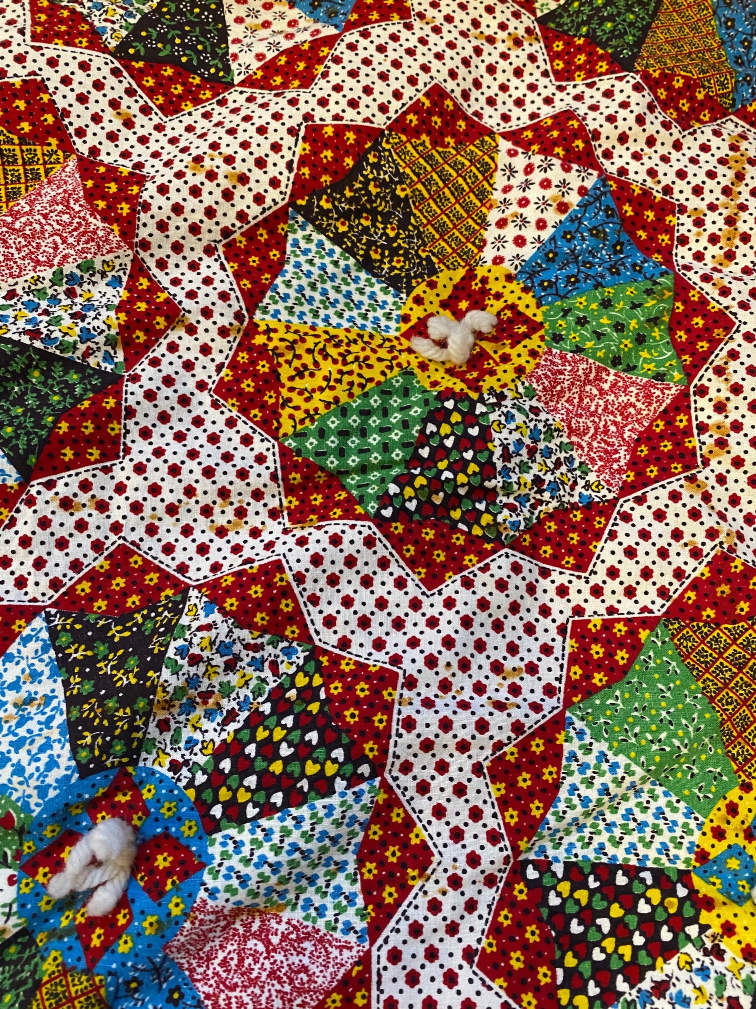 Retro Faux Quilt. Faux Patch Quilt. Hippie Boho 60s 70s Faux Etsy