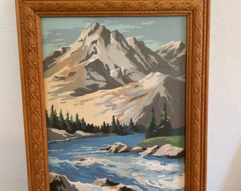 再入荷アイテム インテリア 清流 額縁 風景 水彩画 絵画 川
