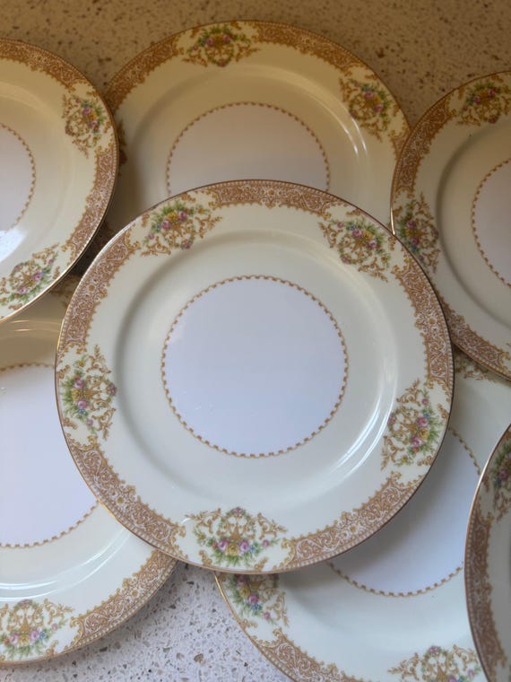 Noritake Dinner Plate. Occupied Japan Floral 10 Inch Plates