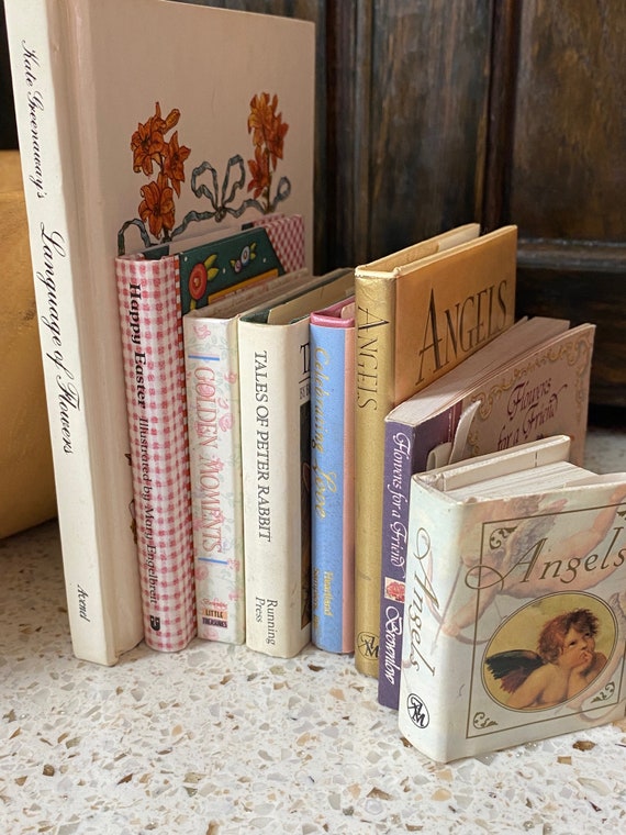 Mini Books. Vintage Small Books. Buy 1, Buy All. Collect Floral, Peter  Rabbit, Mary Engelbreit, Angels, Love, Garden, Quotes, Inspiration 