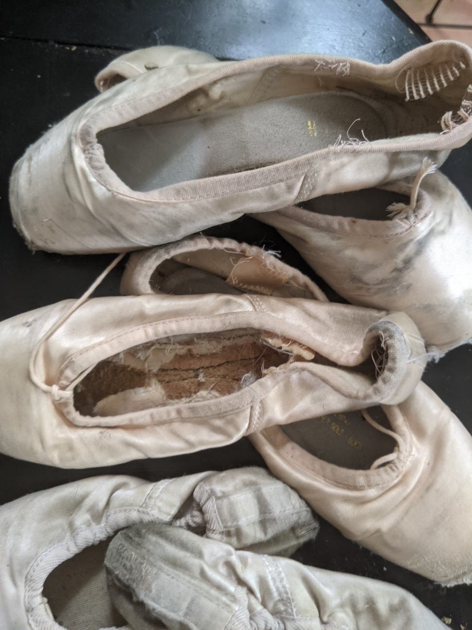 Pair Pointe Shoes No Ribbon. Dead Pointe Shoes. Craft Pointe Etsy