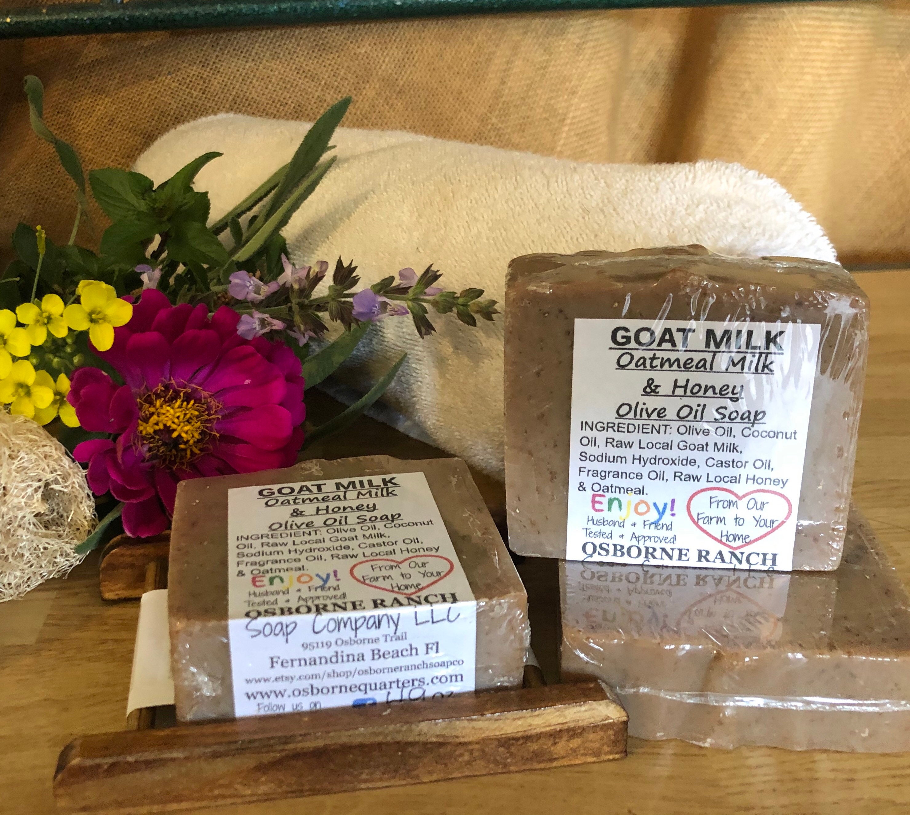 GOAT MILK Olive Oil Soap With Fresh Goat Milk From Our Farm, Hand