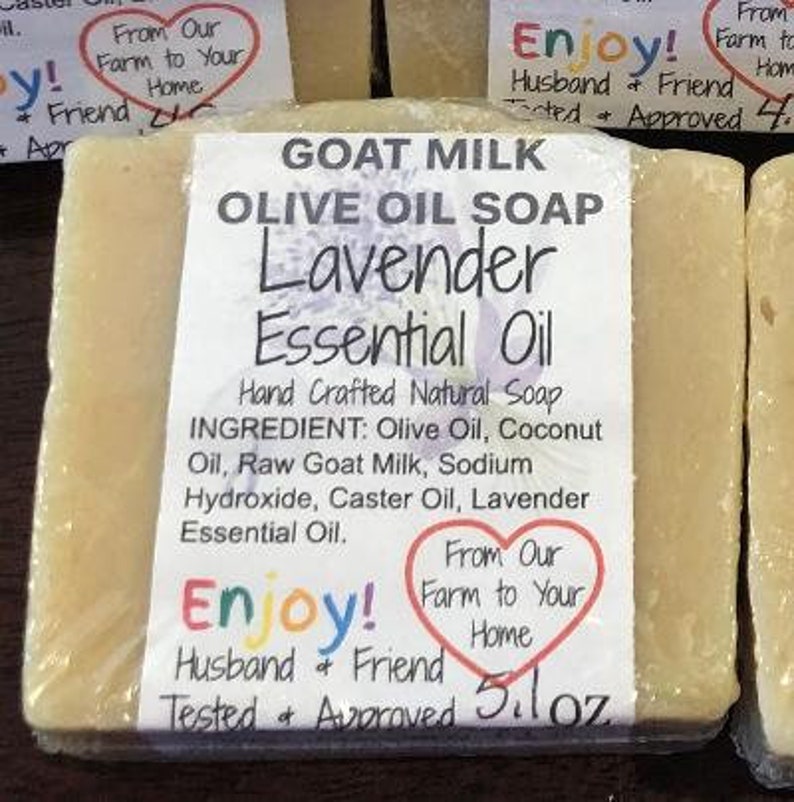 GOAT MILK Olive Oil Soap With Fresh Goat Milk From Our Farm, Hand