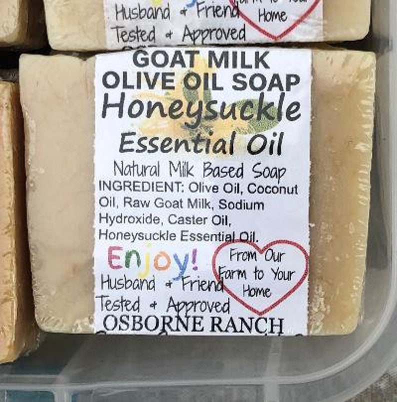 GOAT MILK Olive Oil Soap With Fresh Goat Milk From Our Farm, Hand