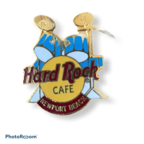 Hard Rock Cafe Newport Beach Vintage Collectible Pin Rock N Roll Drums Music