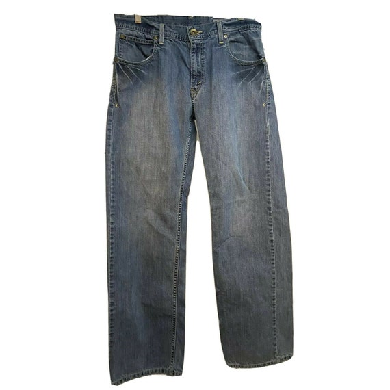 Levis Silvertab メンズ ヴィンテージ ブルー ディストレスト