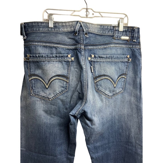 Levis SilverTab Mens Blue Distressed Relaxed Deni… - image 4
