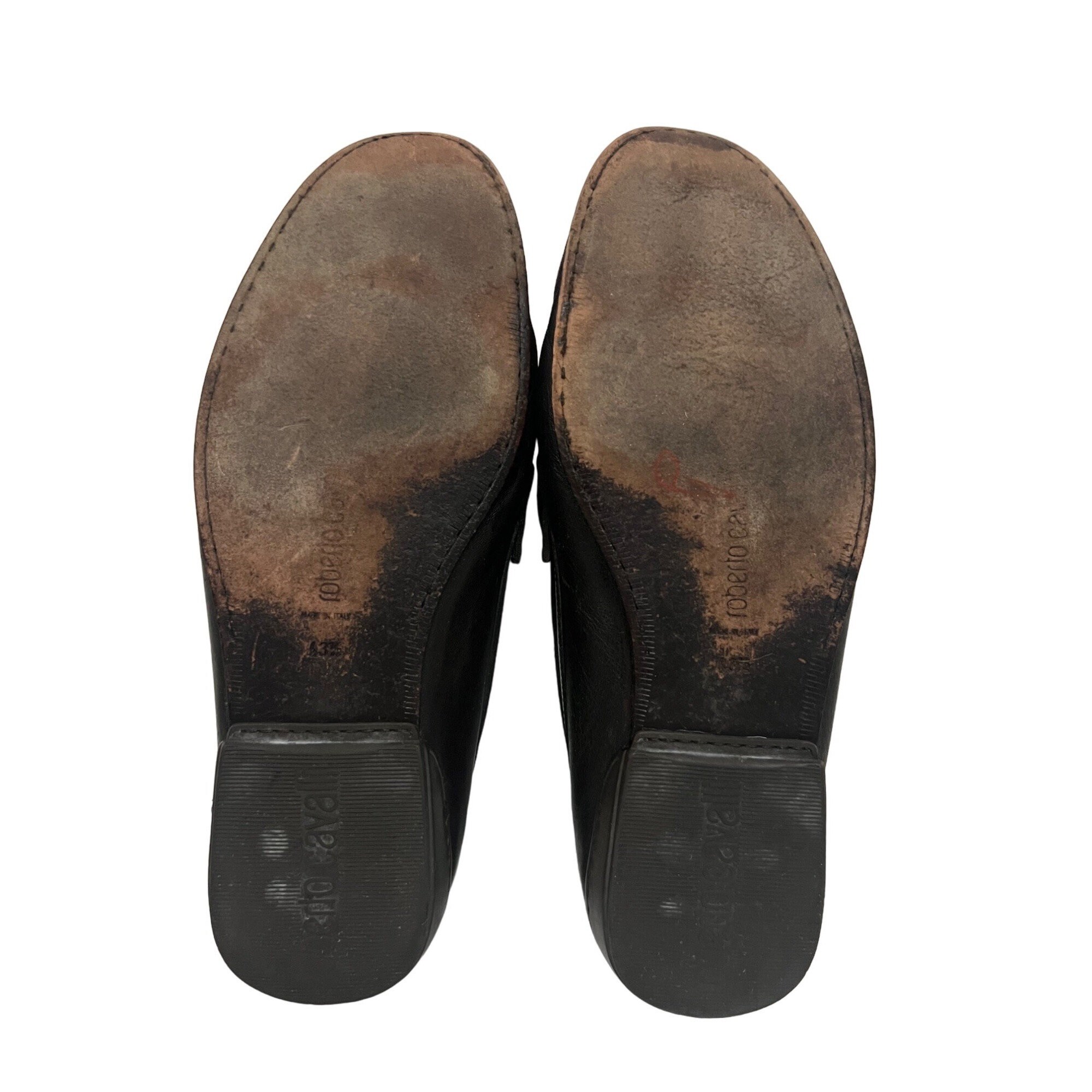 Roberto Cavalli Men Black Italian Leather Horse Bit Loafers Driving Shoes US 9.5 Roberto Cavalli Black Italian Leather Horse Bit Loafers  main image 2