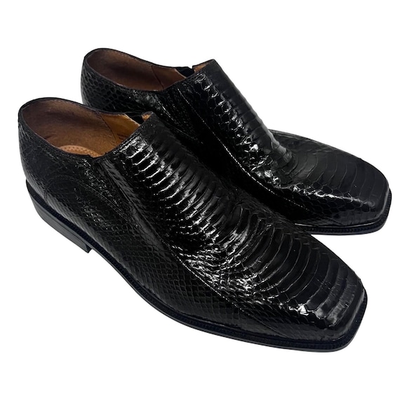 Giorgio Brutini Mens Exotic Black Snake Skin Dress Shoes  display picture 3