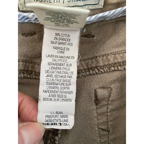 LL BEAN Corduroy Favorite Fit Camel Brown Straigh… - image 8