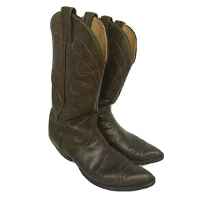 Bottes de cowboy Nocona taille 8d en cuir pour hommes du Texas