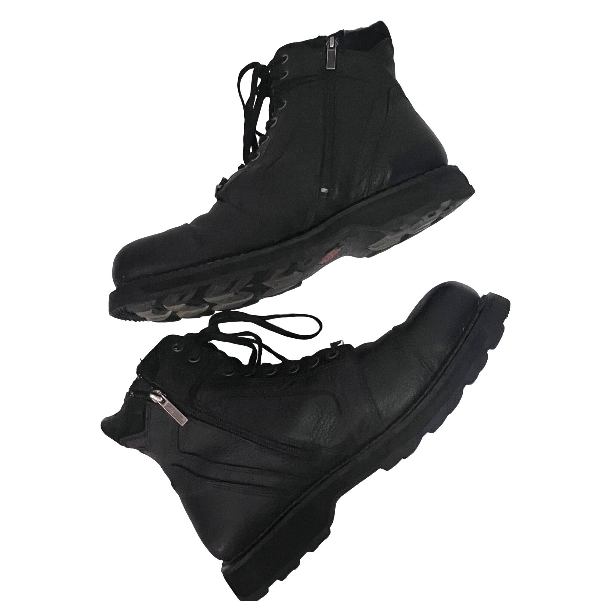 Harley Davidson Mens Black Leather Stealth Motorcycle Biker  display picture 3