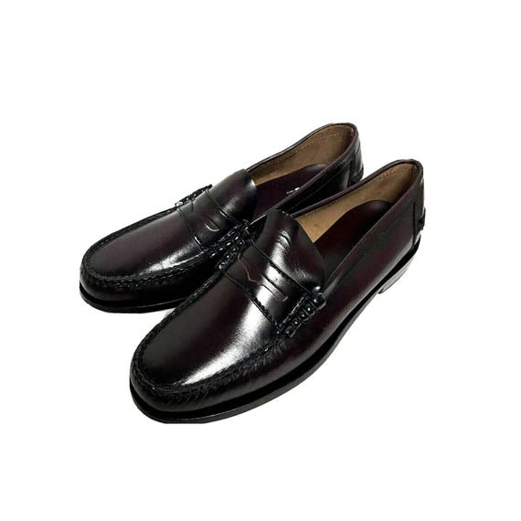 Florsheim Berkley Burgundy Leather Penny Loafers Dress Shoes  display picture 1