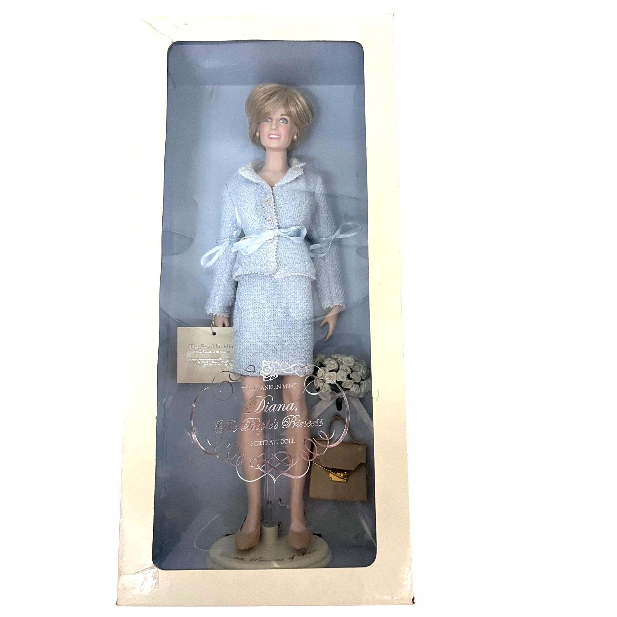 Franklin Mint the Peoples Princess Diana Portrait Vintage Doll