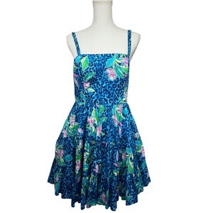 lilly pulitzer fit and flare dress Lilly Pulitzer NWT Calina Floral Cotton Jersey Fit & Flare Dress main image 0