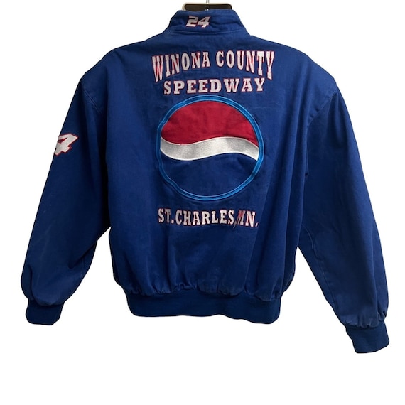 Jeff Gordon Vintage Nascar Pepsi Snap Front Blue … - image 3