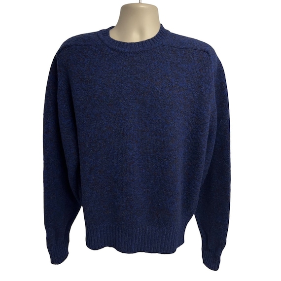 Neil Martin Vintage Mens Blue English Wool Pullove