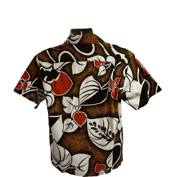 Kai Nani Vintage 70s Hawaiian Floral Cotton Lawn … - image 3