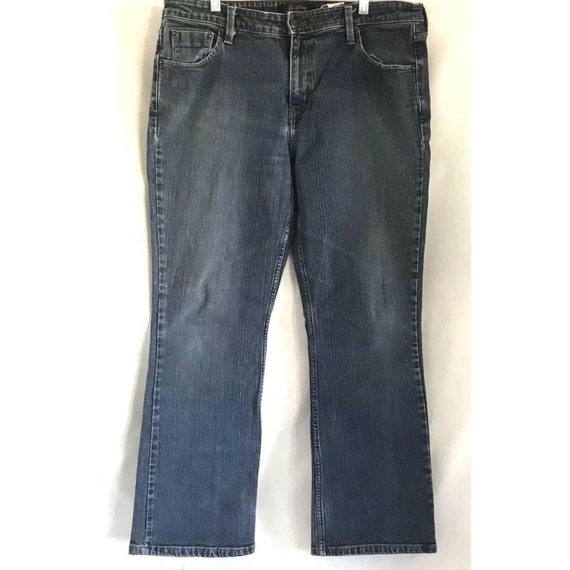 Levis Bootcut Distressed Blue Denim Jeans Plus 16… - image 1
