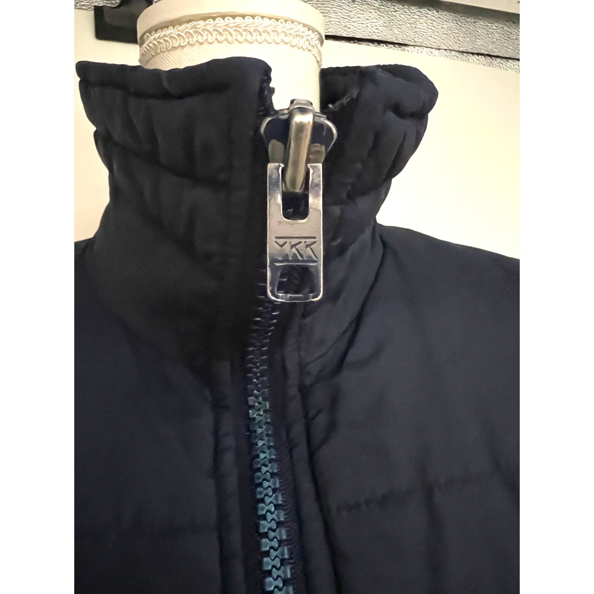 ヴィンテージ Ossi スキーウェア メンズ ネイビーブルー ジップアップ