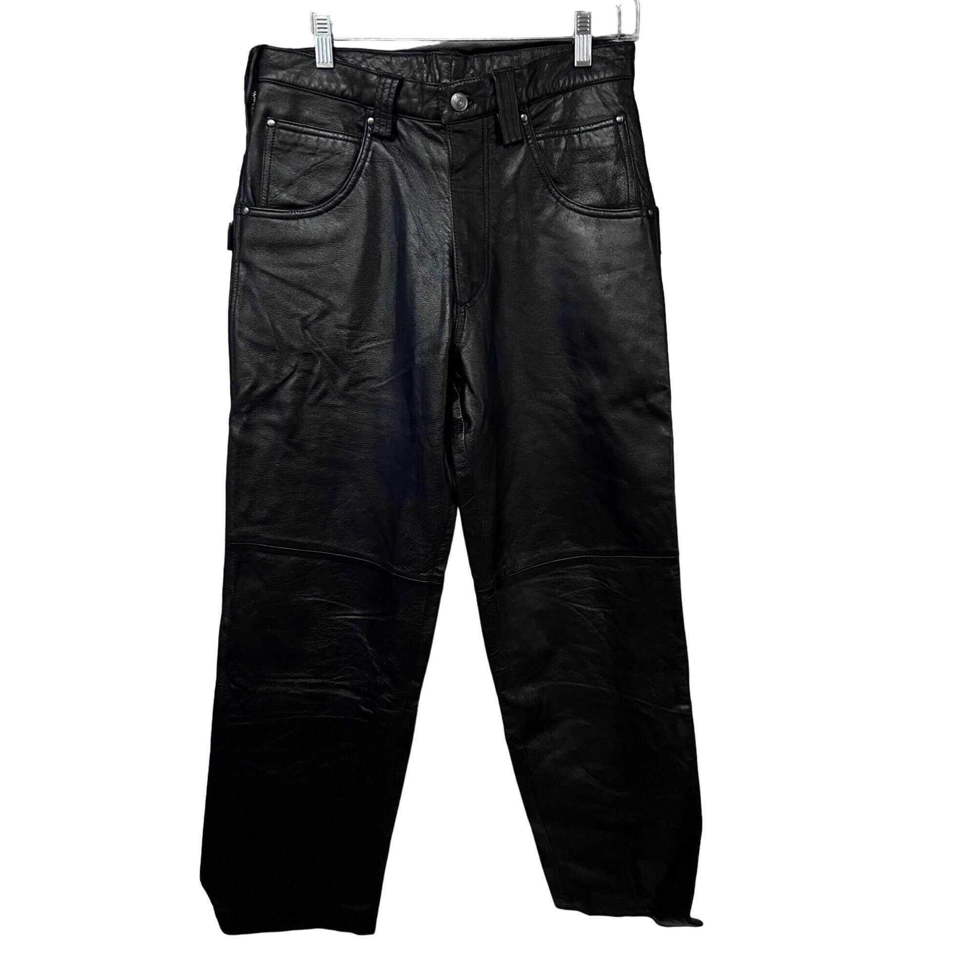 Wilsons Leather M Julian Mens Black Leather Rocker Biker