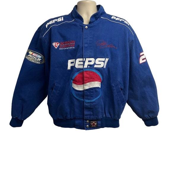Jeff Gordon Vintage Nascar Pepsi Snap Front Blue … - image 1