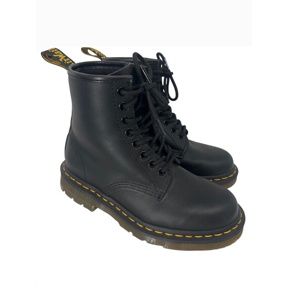 Dr. Martens Air Wair Black Leather Lace up Ankle Combat  display picture 1