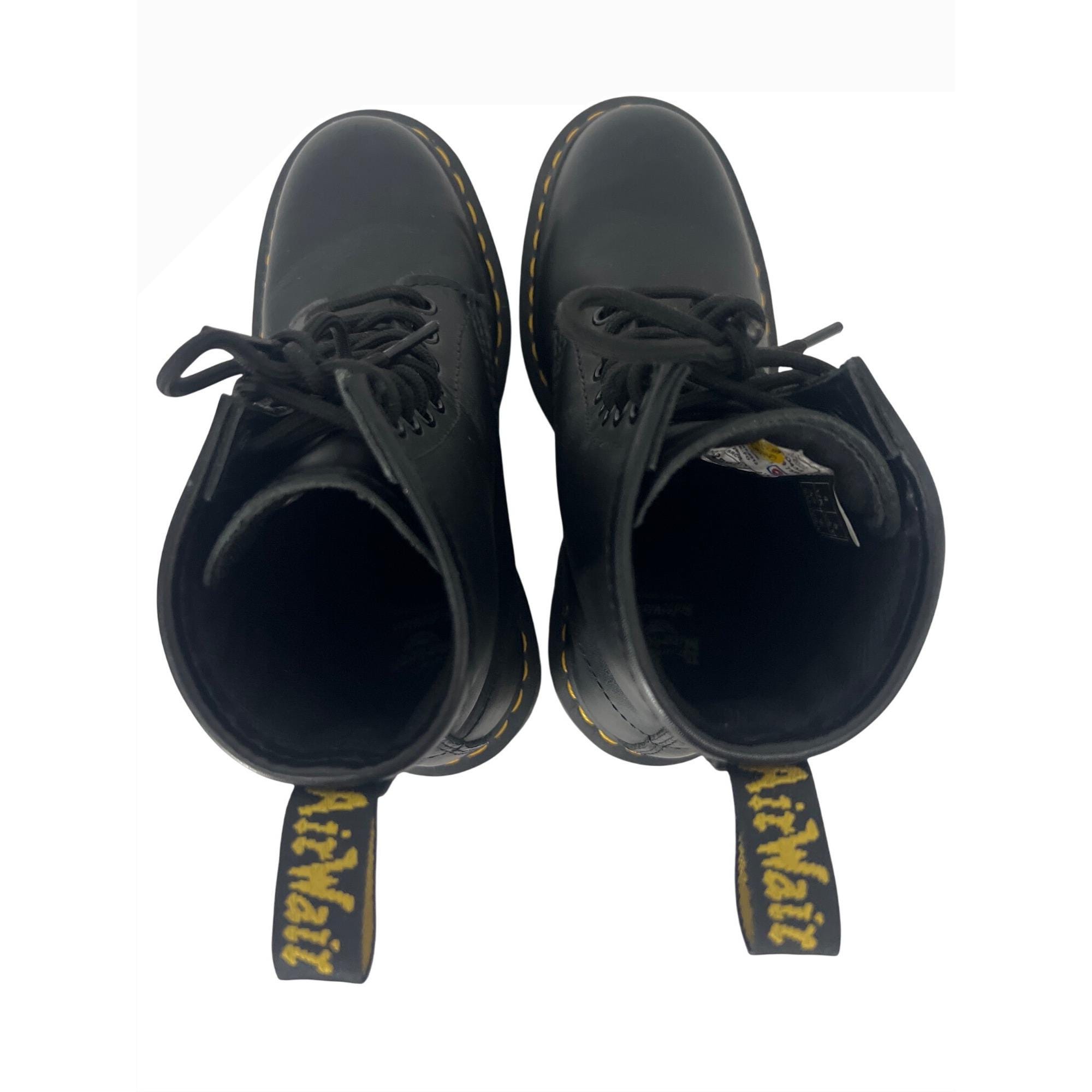 Dr. Martens Air Wair Black Leather Lace up Ankle Combat 