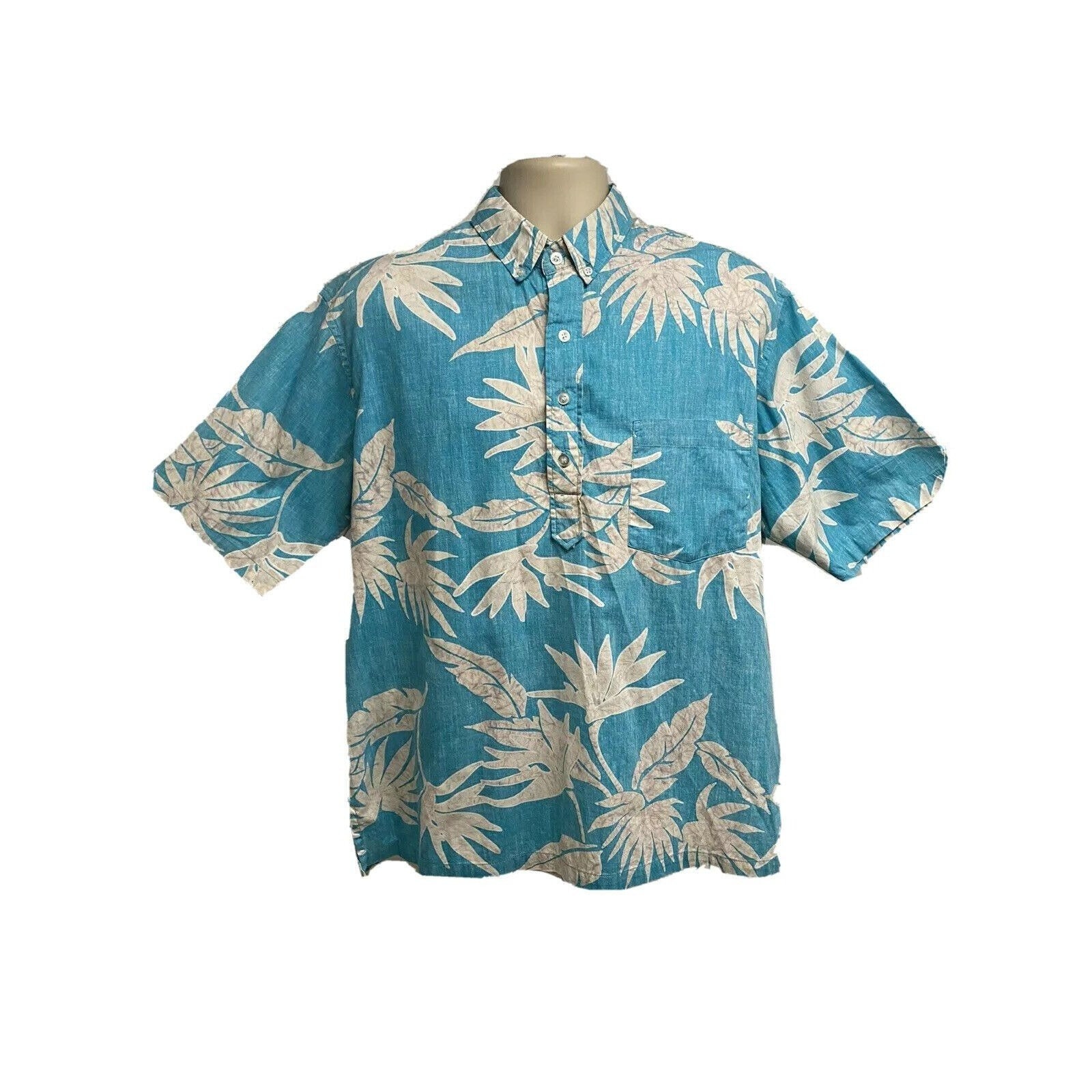 Camisa hawaiana vintage Maui para hombre, con estampado floral
