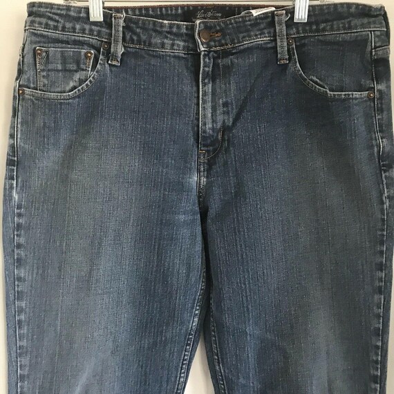 Levis Bootcut Distressed Blue Denim Jeans Plus 16… - image 6