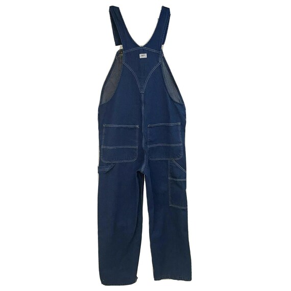 Liberty Vintage Blue Denim Bib Work Carpenter Ove… - image 2