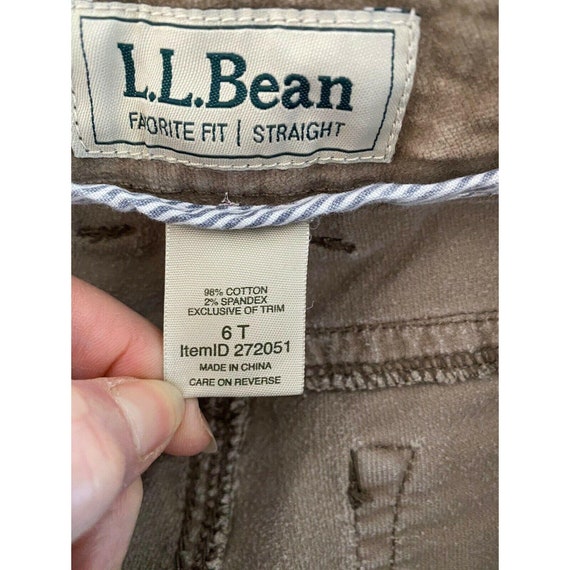 LL BEAN Corduroy Favorite Fit Camel Brown Straigh… - image 6