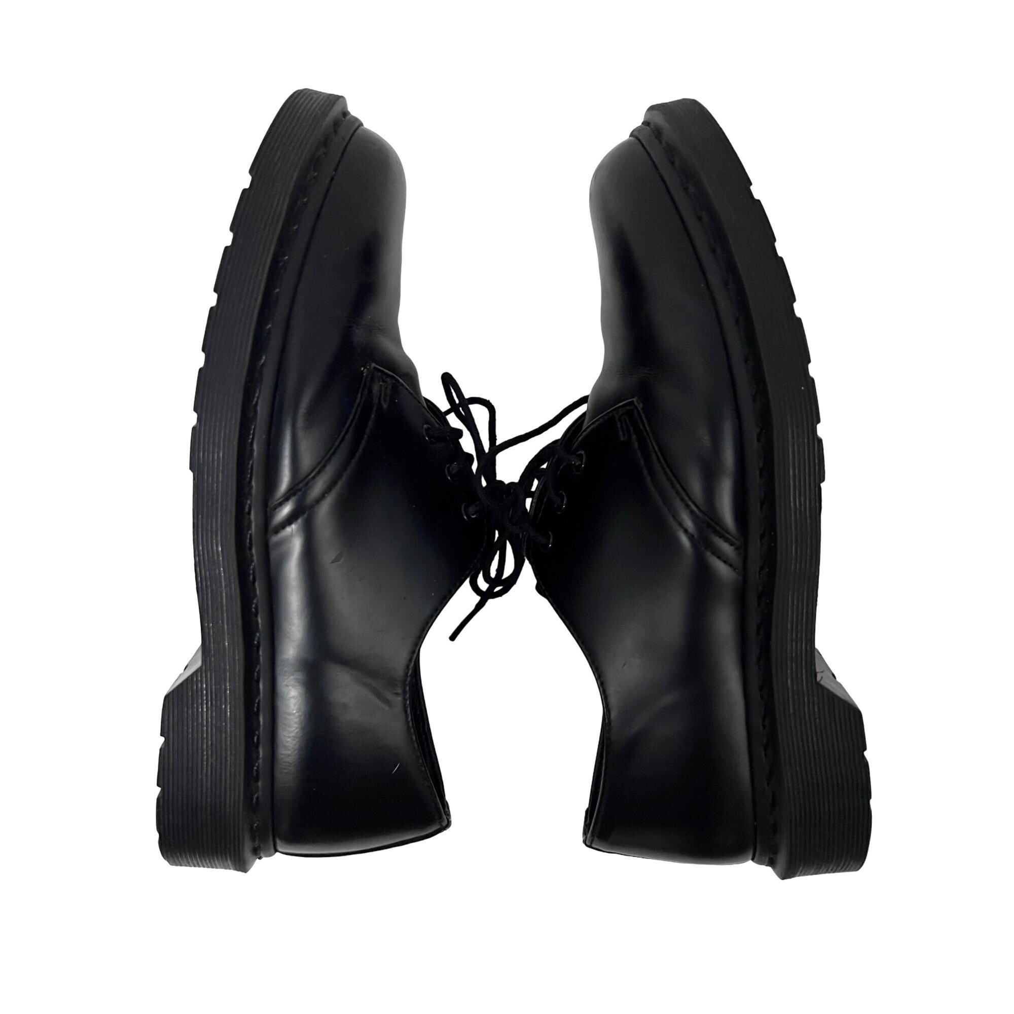 Dr. Martens Mens Mono Black Nappa Leather Oxford Shoes Lace Up US 8 Cushioned Dr Martens 1461 Classic Black Nappa Lace Up Comfortable  main image 4
