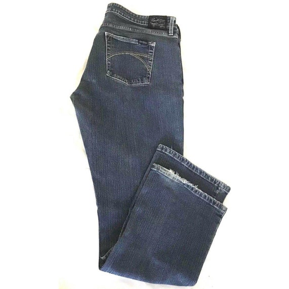 Levis Bootcut Distressed Blue Denim Jeans Plus 16… - image 4