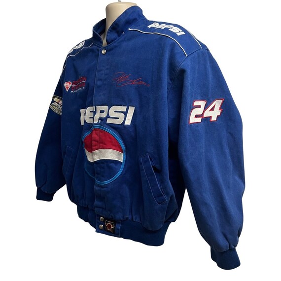 Jeff Gordon Vintage Nascar Pepsi Snap Front Blue … - image 2