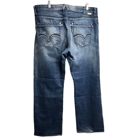 Levis SilverTab Mens Blue Distressed Relaxed Deni… - image 2