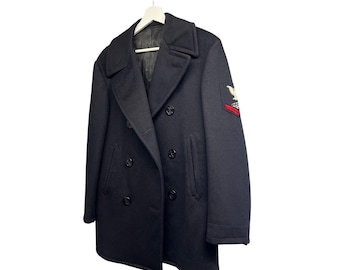 Vintage 70's Wool U.S. Navy Peacoat Size 38. - Etsy